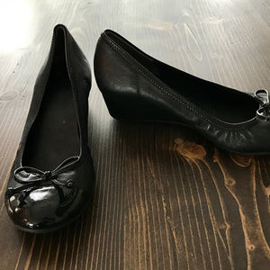 Cole Haan Nike AIR Leather Cap Toe Wedge